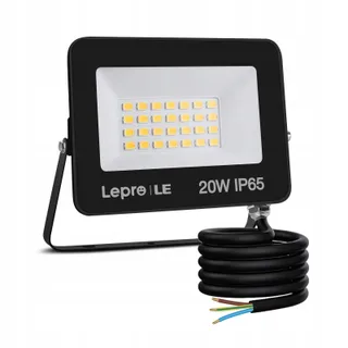 LEPRO LED Schijnwerper 20W 1700lm 5000K IP65 Koudwit Tuin Garage — miniatuur 1