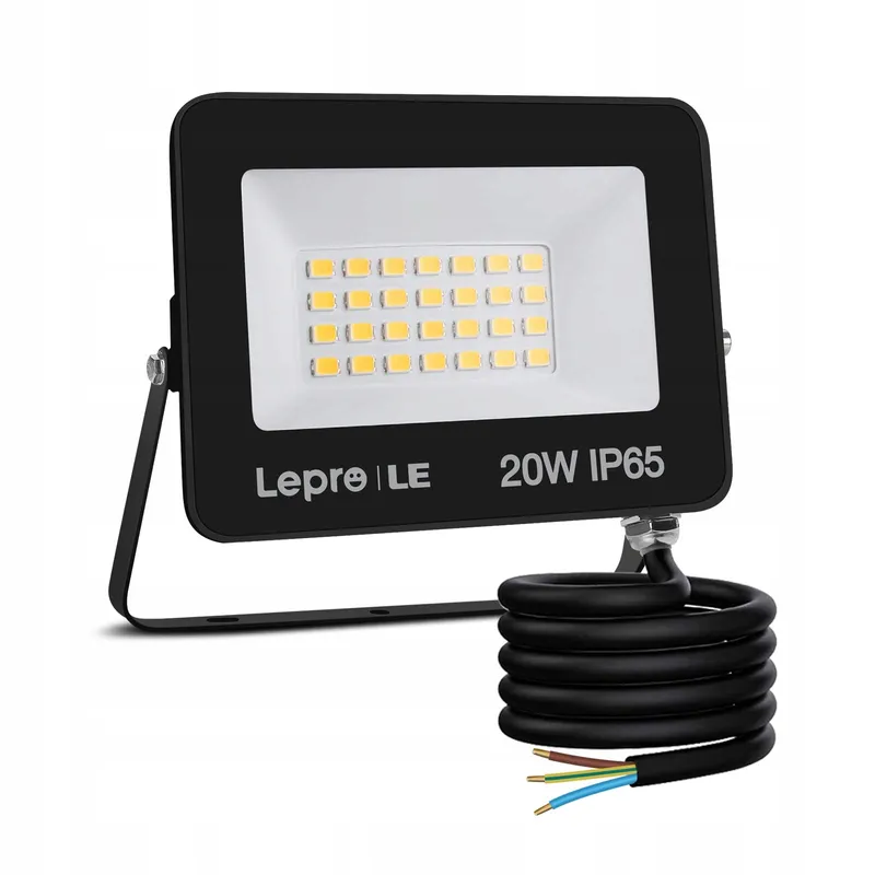 LEPRO LED Schijnwerper 20W 1700lm 5000K IP65 Koudwit Tuin Garage — foto 1