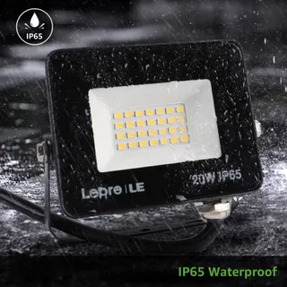 LEPRO LED Schijnwerper 20W 1700lm 5000K IP65 Koudwit Tuin Garage — miniatuur 6