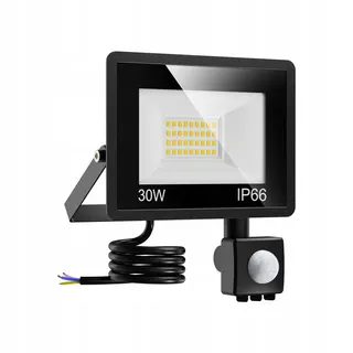 VIGHEP LED Schijnwerper Bewegingsmelder 30W 3000lm IP65 Garage Tuin