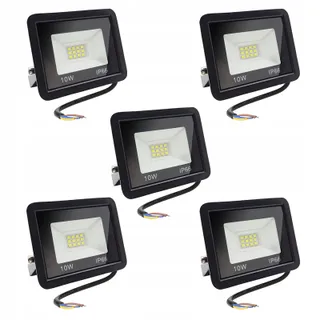 MOLVCE LED Schijnwerper Buiten 5x10W 850lm 6500K IP66 Garage Terras — miniatuur 1