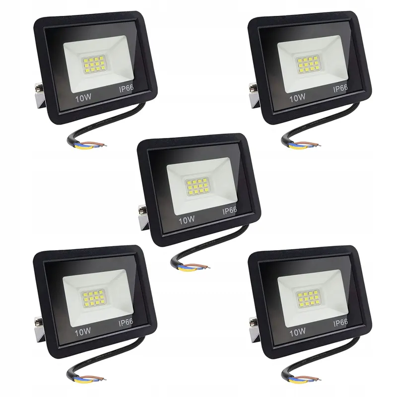 MOLVCE LED Schijnwerper Buiten 5x10W 850lm 6500K IP66 Garage Terras — foto 1