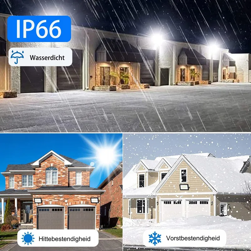 MOLVCE LED Schijnwerper Buiten 5x10W 850lm 6500K IP66 Garage Terras — foto 5