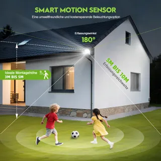 SARAROOM LED Schijnwerper Bewegingssensor 2x150W 15000lm IP65 — miniatuur 4