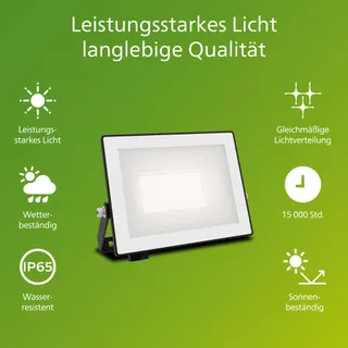 PHILIPS Lois LED Schijnwerper Buiten 20W 3000K Zwart — miniatuur 2