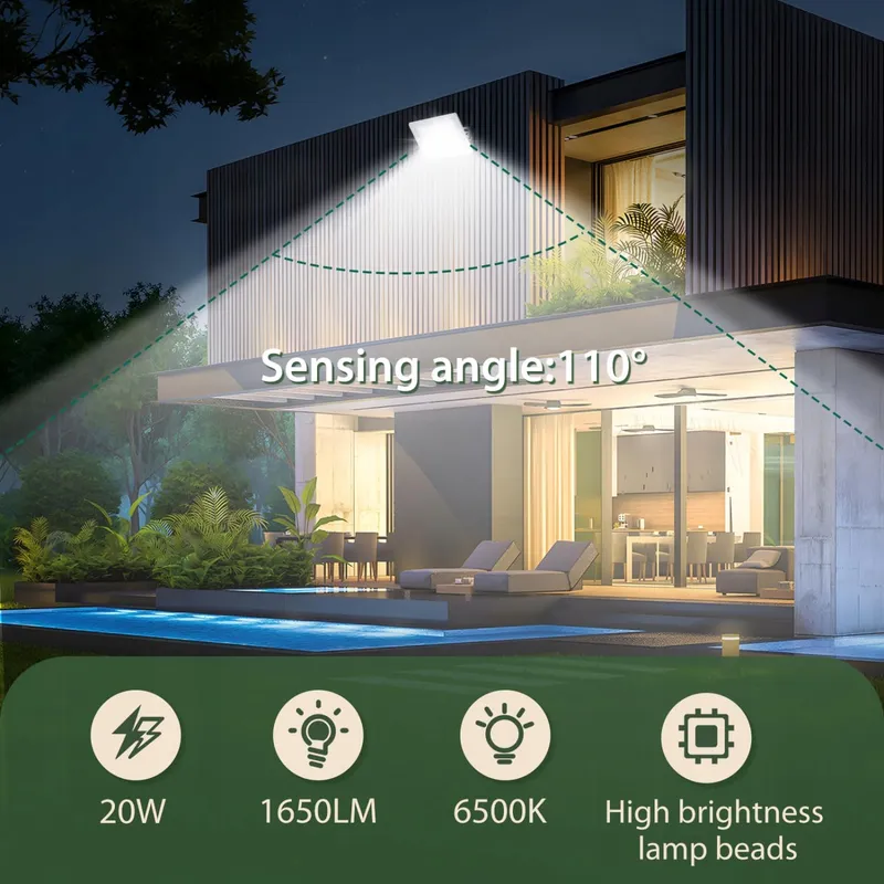 AIGOSTAR LED Schijnwerper Buiten 20W 1650lm IP65 Koudwit — foto 2