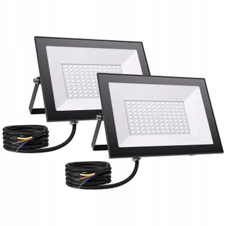 ALLIN LED Schijnwerper Buiten Tuin Garage 100W 10000LM 6500K IP65 — miniatuur 1