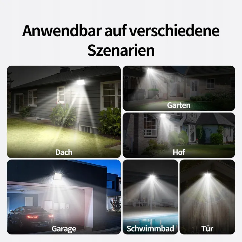 ALLIN LED Schijnwerper Buiten Tuin Garage 100W 10000LM 6500K IP65 — foto 7