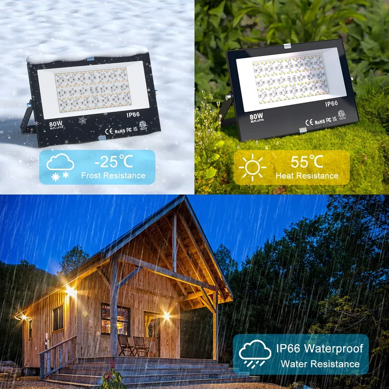TAPTORON RGB LED Schijnwerper Smart Bluetooth App Dimbaar IP66 2 Stuks — foto 6