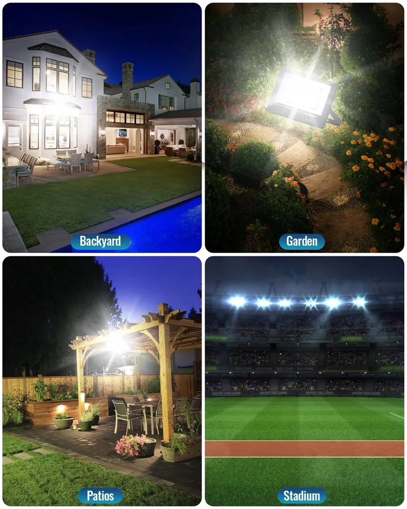 TOPAUBUB LED Schijnwerper Helder Tuin 200W 20000LM IP66 — foto 5
