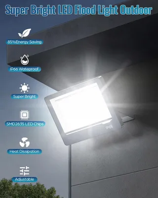 TOPAUBUB LED Schijnwerper Helder Tuin 200W 20000LM IP66 — miniatuur 7