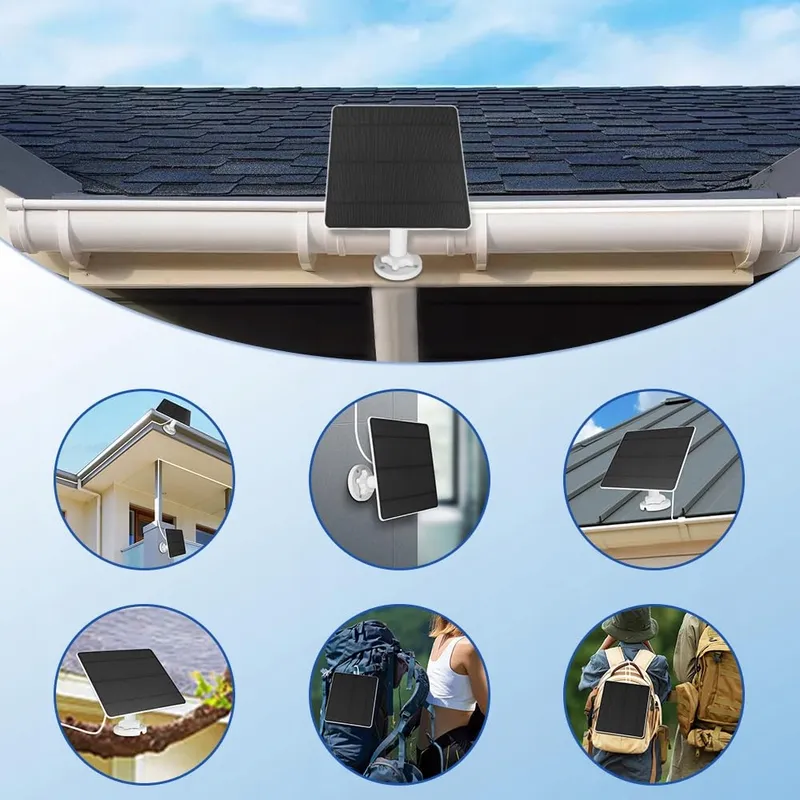 XIIW Zonnepaneel Voor Ring Camera 5W IP65 Kabel 3m Verstelbaar — foto 7