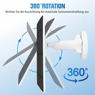 XIIW Zonnepaneel Voor Ring Camera 5W IP65 Kabel 3m Verstelbaar — miniatuur 5