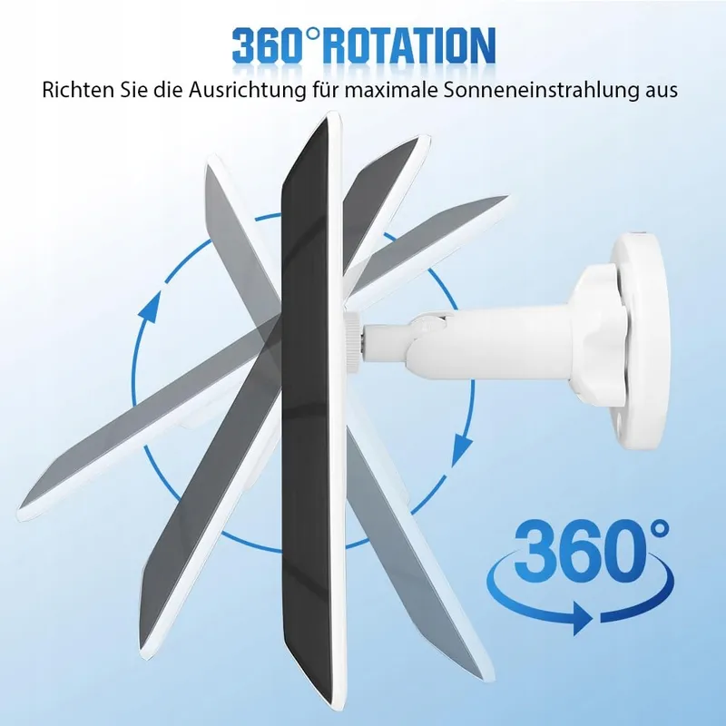 XIIW Zonnepaneel Voor Ring Camera 5W IP65 Kabel 3m Verstelbaar — foto 5