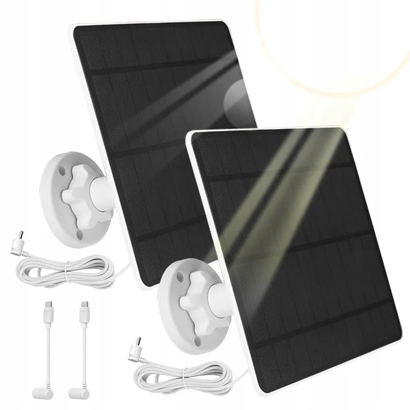 XIIW Zonnepaneel Voor Ring Camera 5W IP65 Kabel 3m Verstelbaar — foto 1