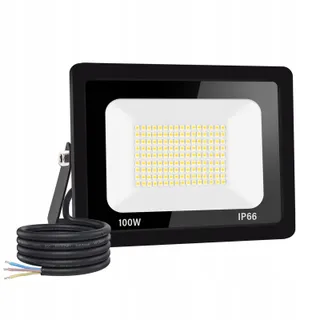 JEFEDANA LED Schijnwerper 100W Super Helder Waterdicht 3000K — miniatuur 1