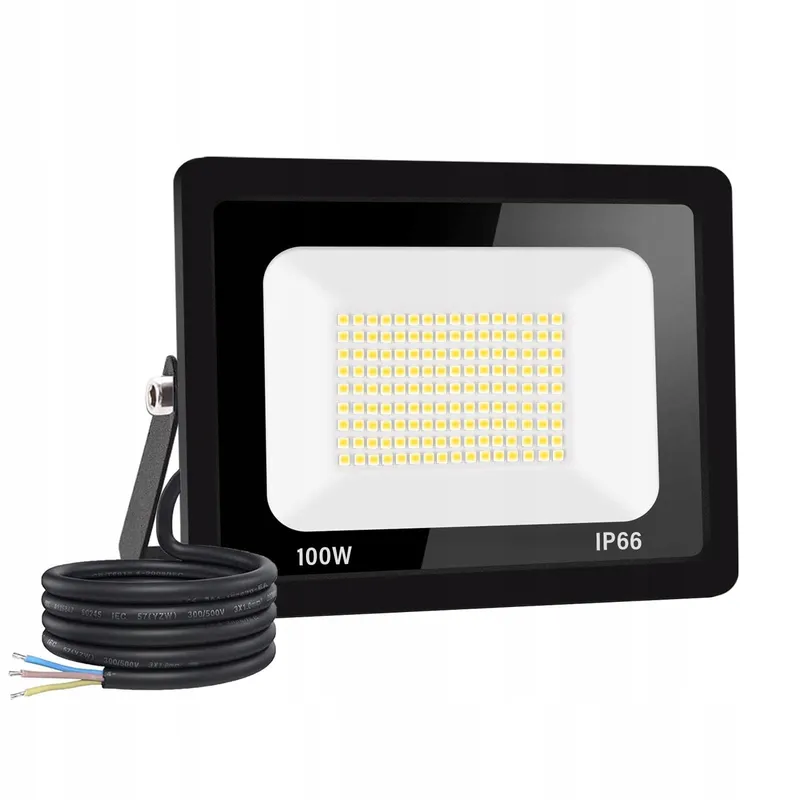 JEFEDANA LED Schijnwerper 100W Super Helder Waterdicht 3000K — foto 1