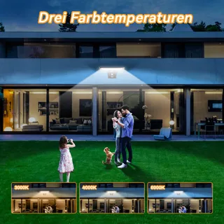 JESLED Solarlampen Buiten Bewegingssensor Waterdicht 104 LED — miniatuur 4