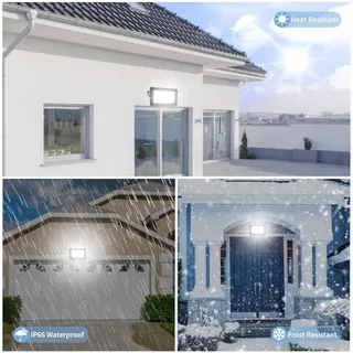 JEFEDANA LED Schijnwerper 200W 20000LM Super Helder Krachtig Warm Wit IP66 — miniatuur 6