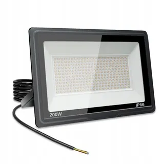 JEFEDANA LED Schijnwerper 200W 20000LM Super Helder Krachtig Warm Wit IP66 — miniatuur 1