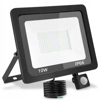 TREOIR LED Schijnwerper Bewegingsmelder Warmwit 10W IP66 — miniatuur 1