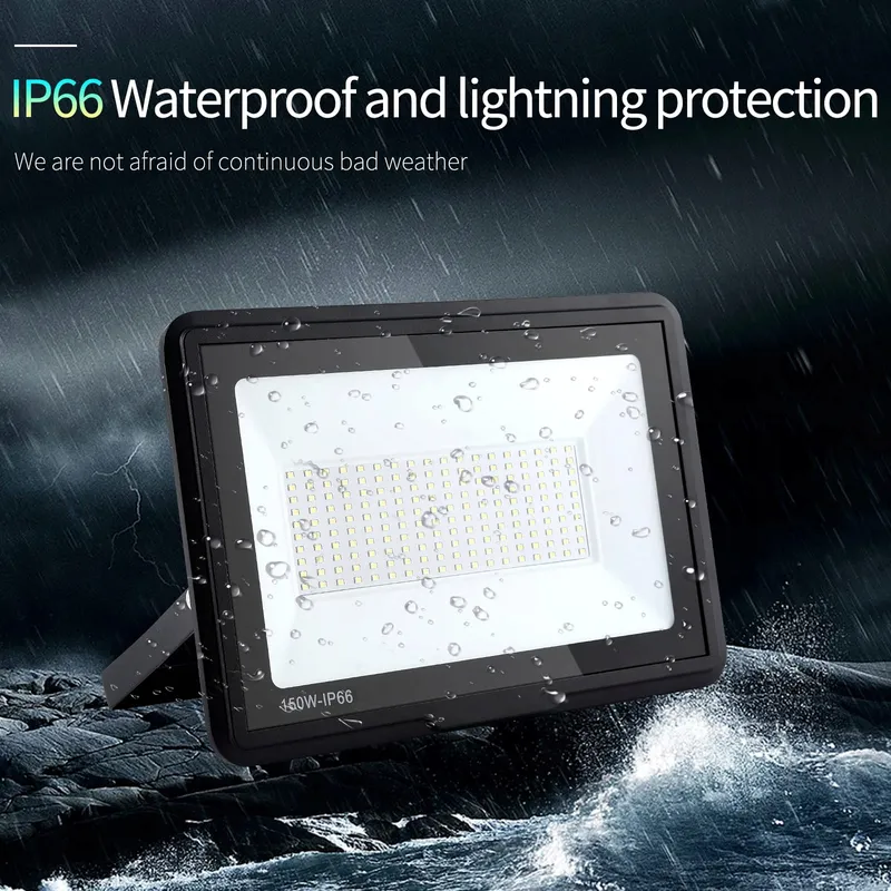 TREOIR LED Schijnwerper Buiten Superfel 150W 15000LM IP66 6000K — foto 2