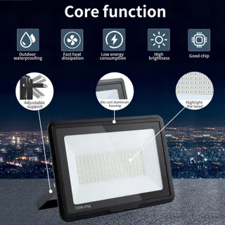 TREOIR LED Schijnwerper Buiten Superfel 150W 15000LM IP66 6000K — miniatuur 3