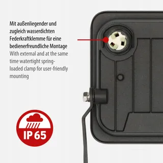 Brennenstuhl JARO 3060 LED Schijnwerper Buiten 20W IP65 Zwart Wand — miniatuur 4