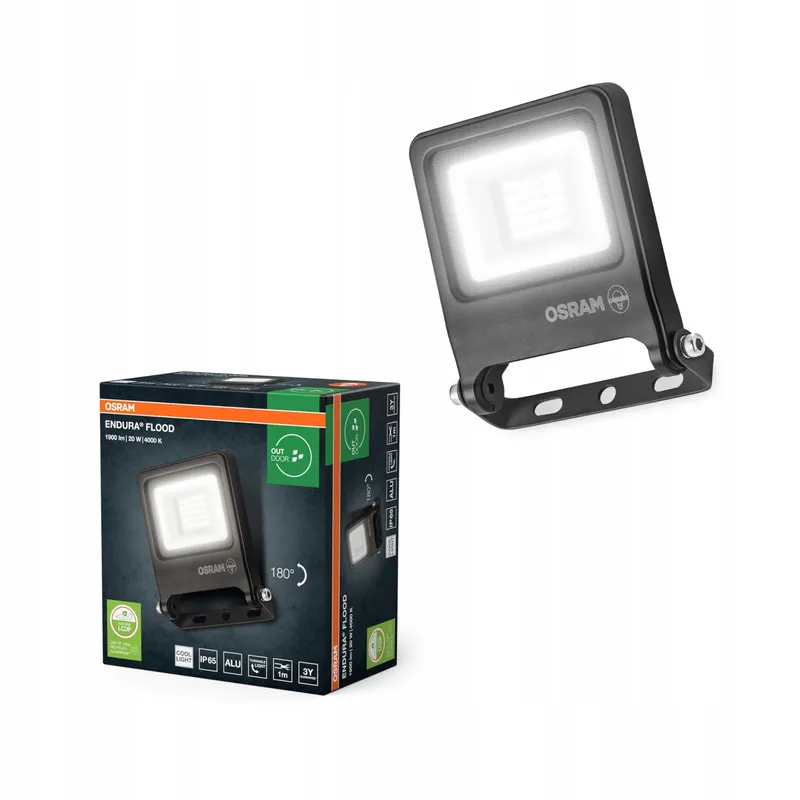 OSRAM Endura Flood PC LED Tuinreflector Koud Wit 20W 1800lm IP65 — foto 5