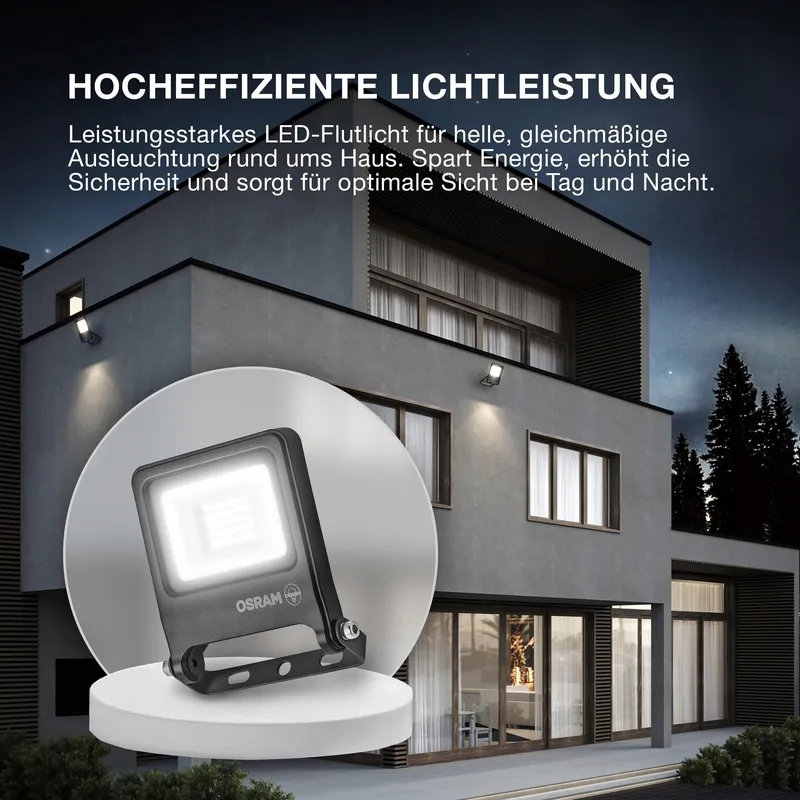 OSRAM Endura Flood PC LED Tuinreflector Koud Wit 20W 1800lm IP65 — foto 6