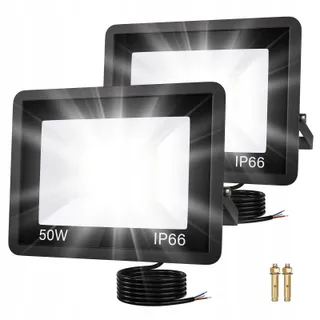 ICRGB LED Schijnwerper Waterdicht Koud Wit 50W 5000LM IP66 — miniatuur 1