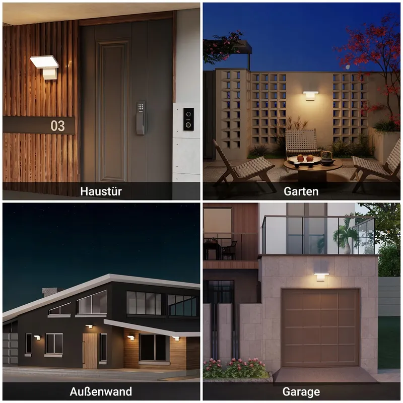 K-BRIGHT LED Buitenwandlamp Tuin Terras Wit 24W IP65 — foto 6