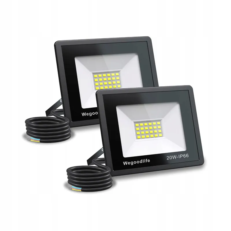 WEGOODLIFE LED Schijnwerper Tuin Waterdicht Warmwit Garage 20W IP66 — foto 1