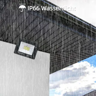 WEGOODLIFE LED Schijnwerper Tuin Waterdicht Warmwit Garage 20W IP66 — miniatuur 5