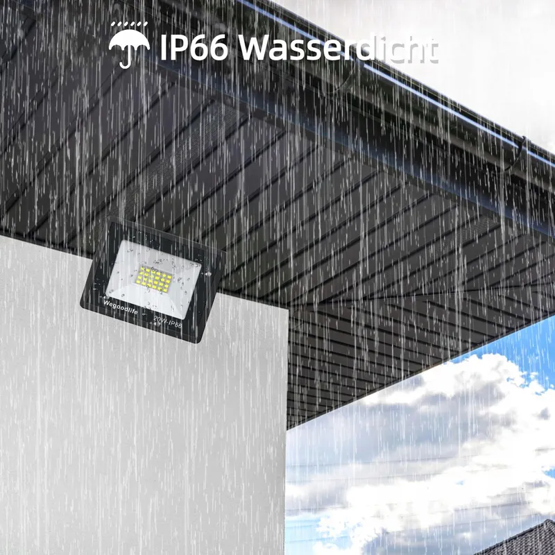 WEGOODLIFE LED Schijnwerper Tuin Waterdicht Warmwit Garage 20W IP66 — foto 5
