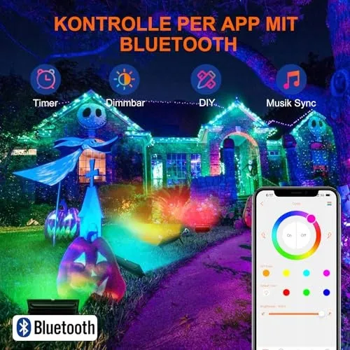 DUSKTEC RGB LED Schijnwerper App Dimbaar 80W — foto 4