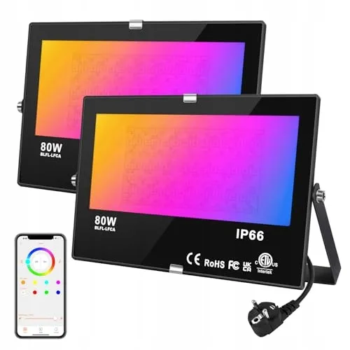 DUSKTEC RGB LED Schijnwerper App Dimbaar 80W — foto 1
