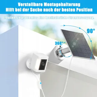 NOOUKUT Zonnepaneel Voor Ring Spotlight Stick Up Cam 6W — miniatuur 6