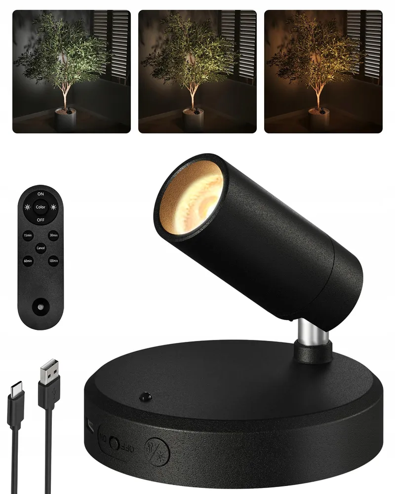 EZVALO LED Wandlamp Draadloos Afstandsbediening Dimbaar 5500mAh — foto 1