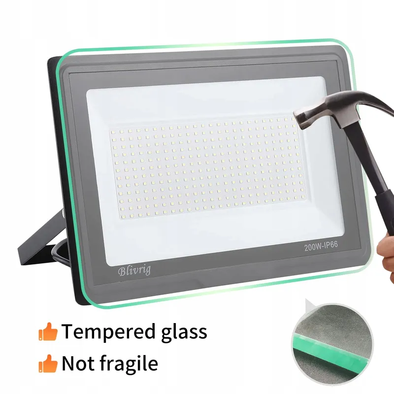 BLIVRIG LED Schijnwerper Buiten Waterdicht 200W IP66 Koudwit — foto 5