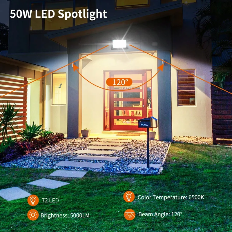 BLIVRIG LED Schijnwerper Waterdicht Koud Wit 2x50W IP66 — foto 2