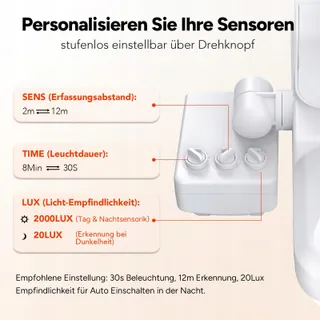 OREiN LED Schijnwerper Buiten Met Bewegingsmelder Wit 27W IP65 — miniatuur 6
