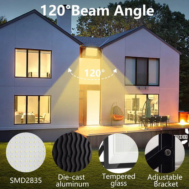 PROBAPRO LED Schijnwerper Buiten Waterdicht Tuin 50W IP65 — foto 2