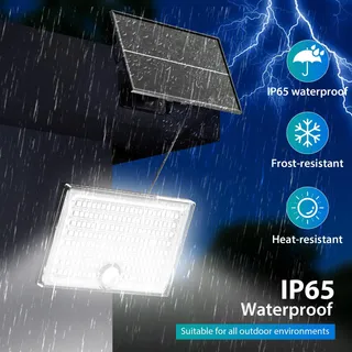REALKY Solarlampen Met Bewegingssensor Waterdicht Voor Garage IP65 — miniatuur 3