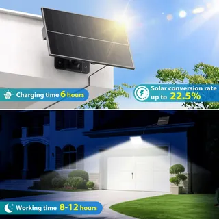 REALKY Solarlampen Met Bewegingssensor Waterdicht Voor Garage IP65 — miniatuur 2
