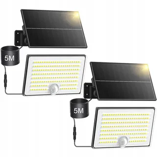 REALKY Solarlampen Met Bewegingssensor Waterdicht Voor Garage IP65 — miniatuur 1