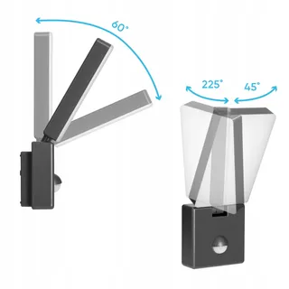 MIRATIC LED Buitenlamp met Bewegingssensor Waterdicht Grijs 10W — miniatuur 3