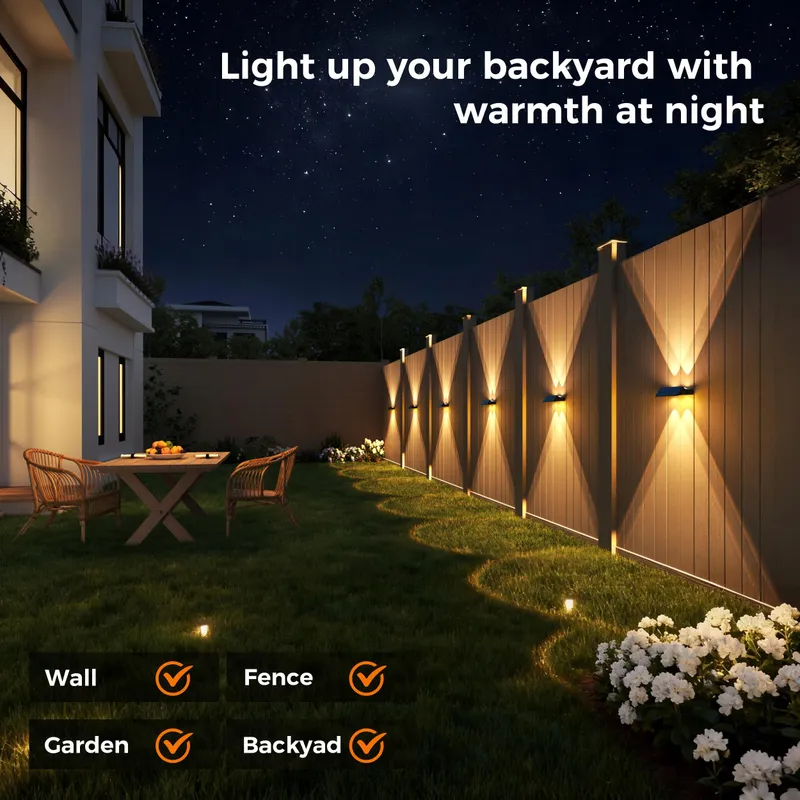SUNUNINY Solarlampen Buiten RGB Tuin Terras Balkon IP65 4 Stuks — foto 7