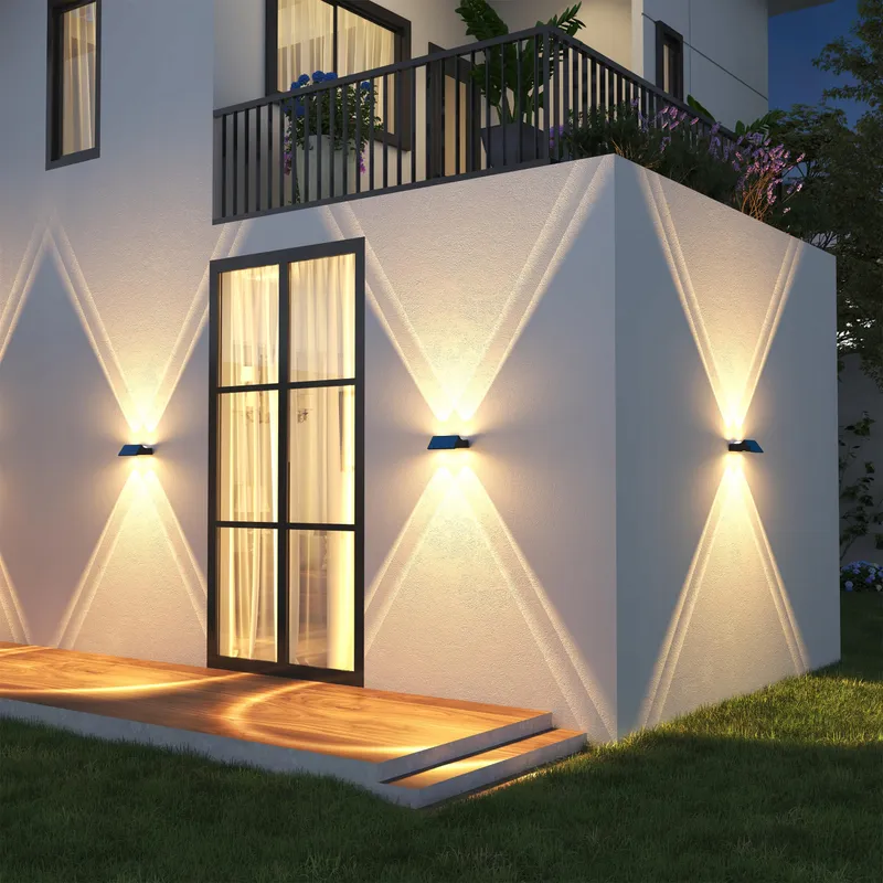 SUNUNINY Solarlampen Buiten RGB Tuin Terras Balkon IP65 4 Stuks — foto 8