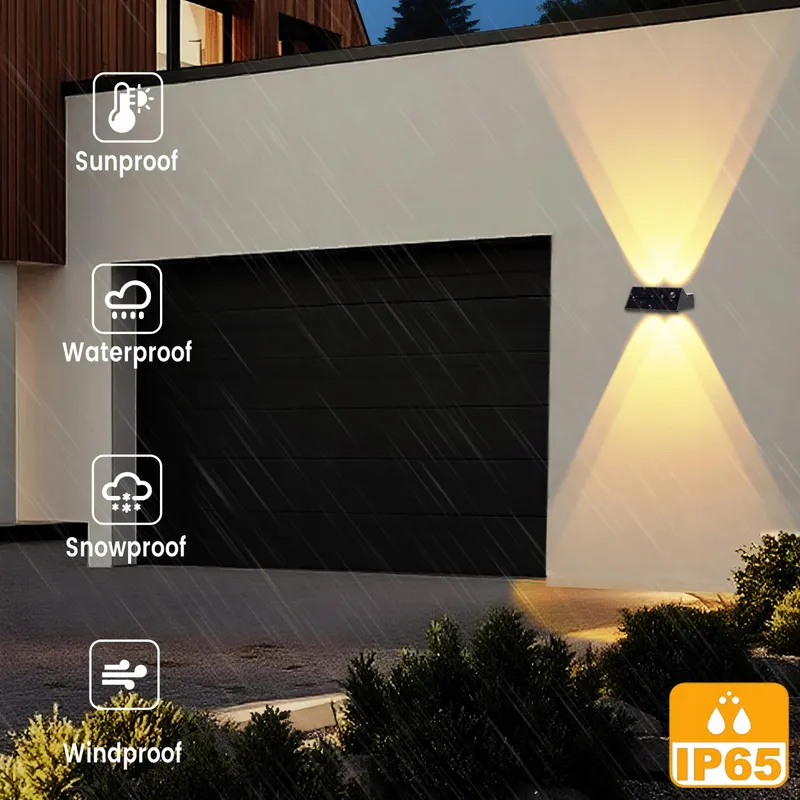 SUNUNINY Solarlampen Buiten RGB Tuin Terras Balkon IP65 4 Stuks — foto 5